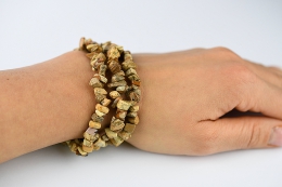 Landschaftjaspis Splitterarmband 5-er Set