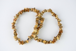 Landschaftjaspis Splitterarmband 5-er Set