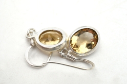 Citrin (gebrannt) Ohrringe