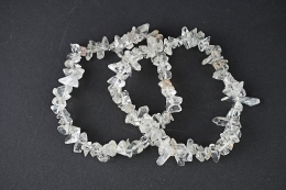 Bergkristall Splitterarmband 5-er Set