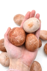 Mondstein apricot Trommelsteine Jumbo 2