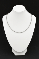 Diamond raw-crystal necklace light