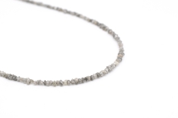 Diamant Rohkristall Kette hell