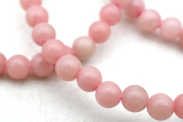 Opal pink Kugel Armband 6 mm