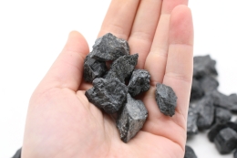 Schoerl (black tourmaline) rough stones