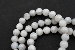 Rainbow moonstone bead bracelet 8 mm