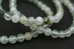 Prehnite bead bracelet faceted 6 mm