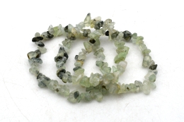 Prehnit Splitter Armband 3-er Set