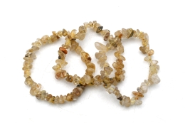 Rutilquarz Splitterarmband 3-er Set