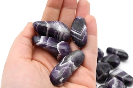 Amethyst (Chevron) Trommelsteine