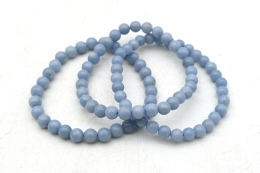 Angelit blau Kugel Armb�nder 6 mm