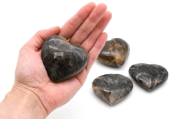 Moonstone Black Heart 60 - 80 mm