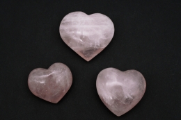 Rosenquarz Herz 60 - 80 mm