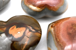 Polychrom Jaspis Herz 60 - 80 mm