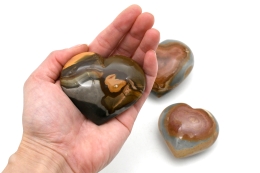 Polychrom Jaspis Herz 60 - 80 mm