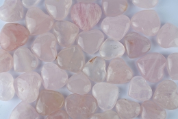 Rosenquarz Herz 25 - 40 mm