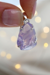 Lavender quartz pendant