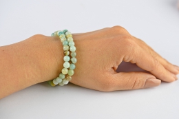 Amazonit Kugel Armband 6 mm