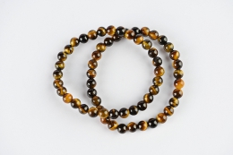 Tigerauge Kugel Armband 6 mm