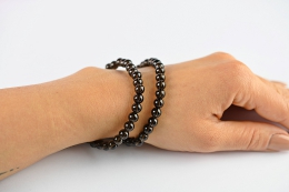 Rauchquarz Kugel Armband 6 mm