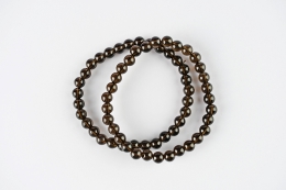 Rauchquarz Kugel Armband 6 mm