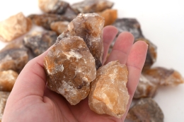 Bergkristall mit Eisen/golden Healer Rohsteine