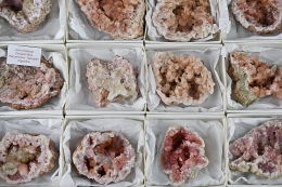 Amethyst pink Geoden 12er