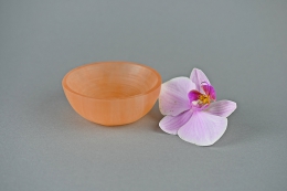 Selenit Schale orange
