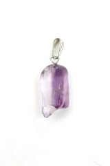 Amethyst tumbled stone pendant