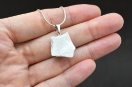 Magnesite raw stone pendant