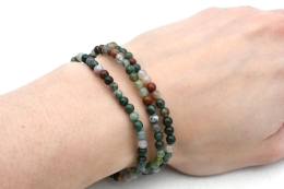 Fancy Jaspis Kugelarmband 4 mm