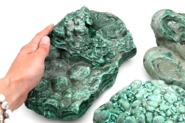 Malachite raw pieces from 3 kg
