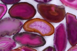Agate Slices Pink 40 -70 mm