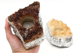 Citrin galvanisiert Teelicht