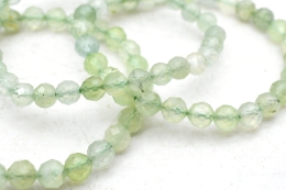 Prehnite light bead bracelet faceted 6 mm