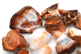 Carnelian (burned) rough stones Madagascar