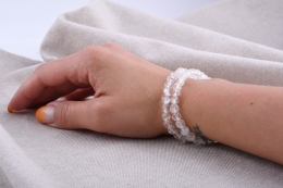 Bergkristall Kugel Armband 6 mm
