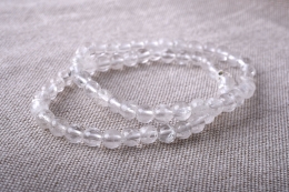 Bergkristall Kugel Armband 6 mm