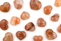 Hematoid Quartz Heart 25 - 40 mm