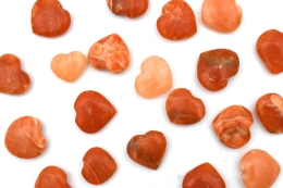 Selenite orange heart