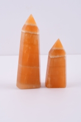 Orangen Calcit Spitzen