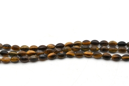 Tigerauge oval Strang