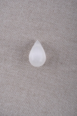 Selenit Drop Shape gebohrt 5-er Set