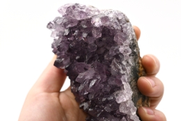 Amethyst on metal stand big