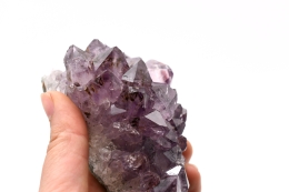 Amethyst on metal stand big