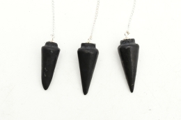 Schungit Pendel oval