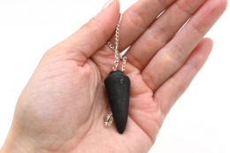 Schungit Pendel oval