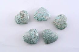 Amazonit Graphic Herz 40 - 50 cm