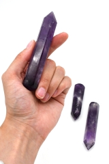Amethyst Massage Sticks Faceted