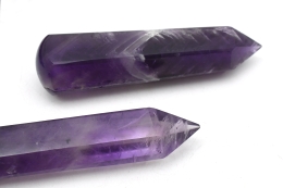 Amethyst Massage Sticks Faceted